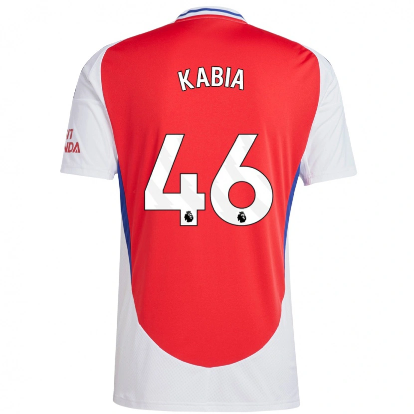 Danxen Niño Camiseta Ismeal Kabia #46 Rojo Blanco 1ª Equipación 2024/25 La Camisa México