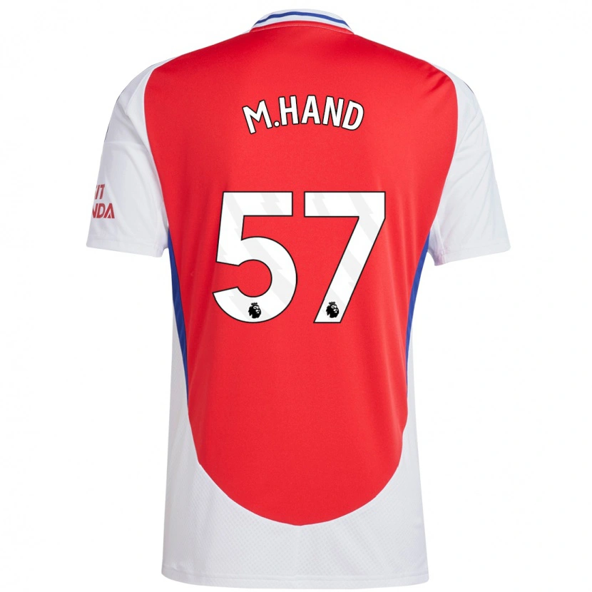Danxen Niño Camiseta Ismail Oulad M'hand #57 Rojo Blanco 1ª Equipación 2024/25 La Camisa México