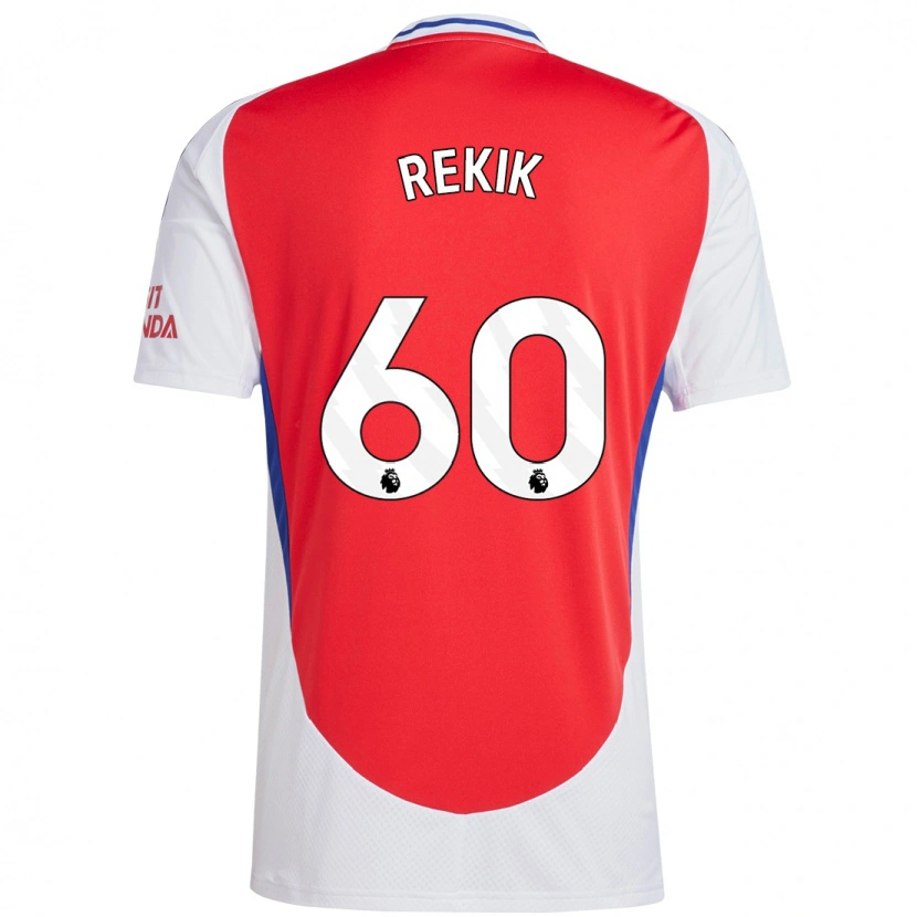 Danxen Niño Camiseta Omar Rekik #60 Rojo Blanco 1ª Equipación 2024/25 La Camisa México