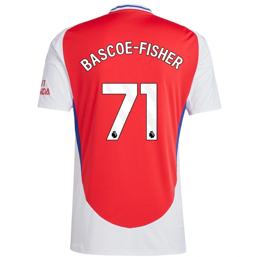 Danxen Niño Camiseta Jakai Bascoe-Fisher #71 Rojo Blanco 1ª Equipación 2024/25 La Camisa México
