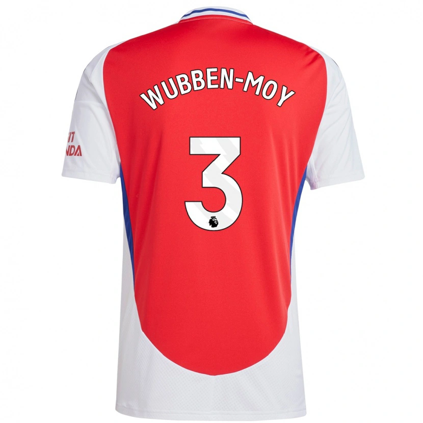 Danxen Niño Camiseta Lotte Wubben-Moy #3 Rojo Blanco 1ª Equipación 2024/25 La Camisa México