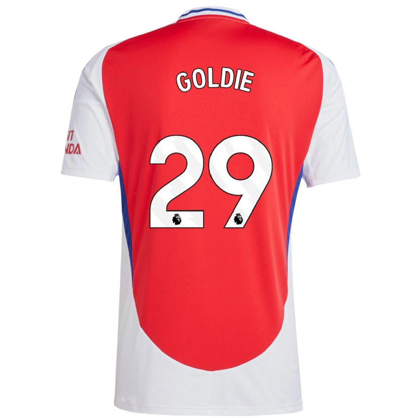 Danxen Niño Camiseta Teyah Goldie #29 Rojo Blanco 1ª Equipación 2024/25 La Camisa México
