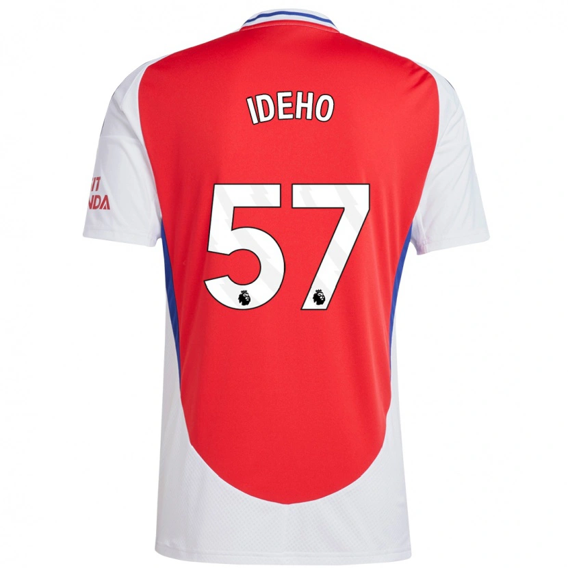 Danxen Niño Camiseta Joel Ideho #57 Rojo Blanco 1ª Equipación 2024/25 La Camisa México