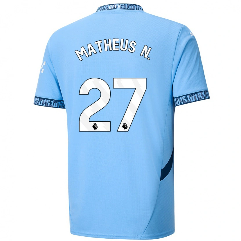 Danxen Niño Camiseta Matheus Nunes #27 Azul Marino 1ª Equipación 2024/25 La Camisa México