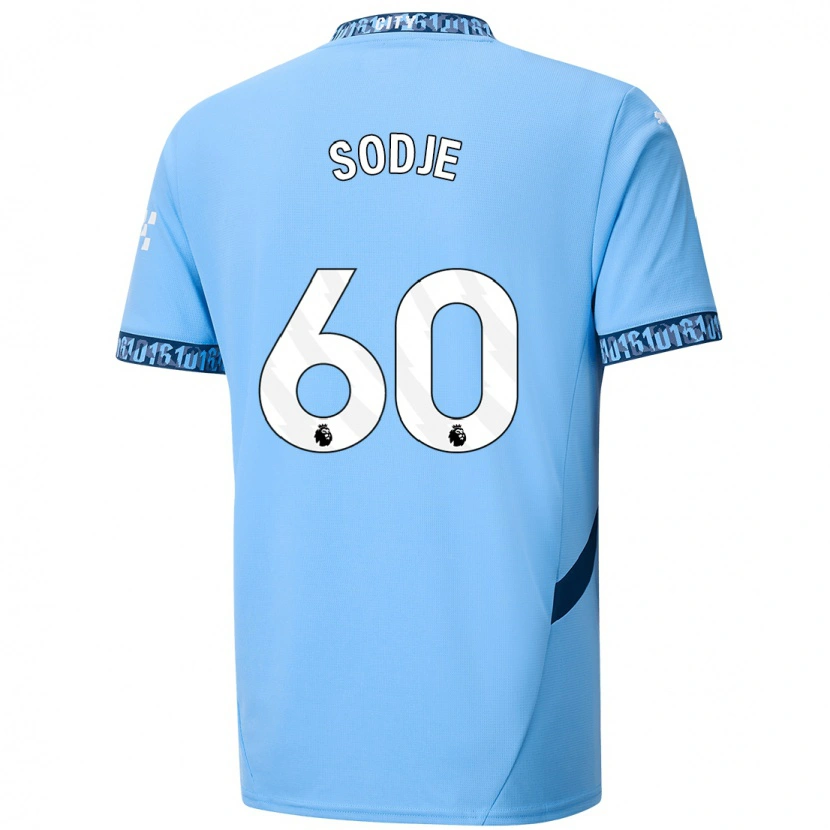 Danxen Niño Camiseta Tai Sodje #60 Azul Marino 1ª Equipación 2024/25 La Camisa México