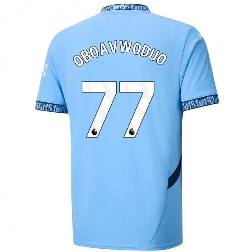 Danxen Niño Camiseta Justin Oboavwoduo #77 Azul Marino 1ª Equipación 2024/25 La Camisa México