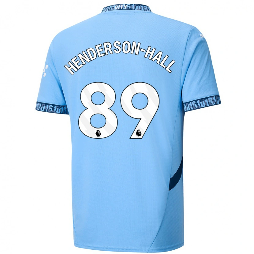 Danxen Niño Camiseta Matty Henderson-Hall #89 Azul Marino 1ª Equipación 2024/25 La Camisa México