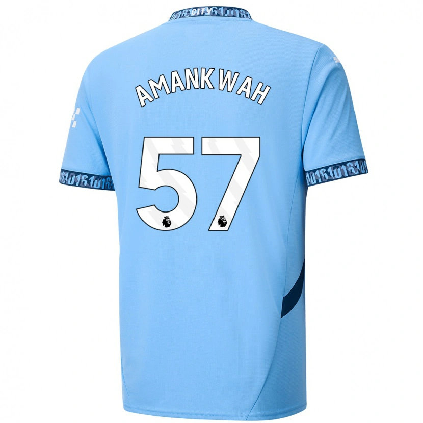 Danxen Niño Camiseta Yeboah Amankwah #57 Azul Marino 1ª Equipación 2024/25 La Camisa México