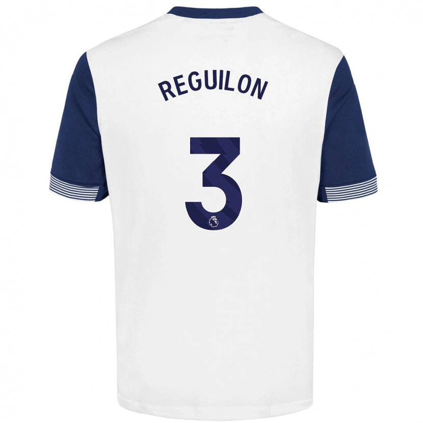Danxen Niño Camiseta Sergio Reguilón #3 Blanco Azul 1ª Equipación 2024/25 La Camisa México