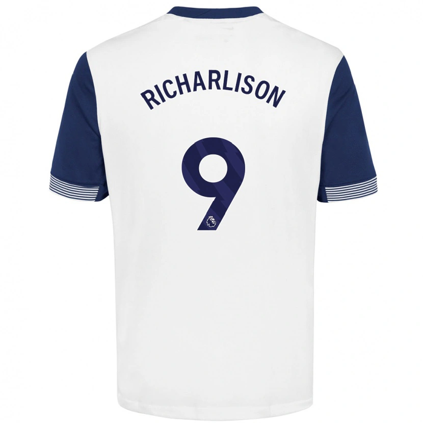 Danxen Niño Camiseta Richarlison #9 Blanco Azul 1ª Equipación 2024/25 La Camisa México