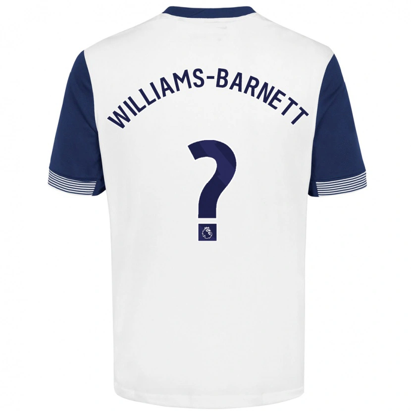 Danxen Niño Camiseta Lucá Williams-Barnett #0 Blanco Azul 1ª Equipación 2024/25 La Camisa México