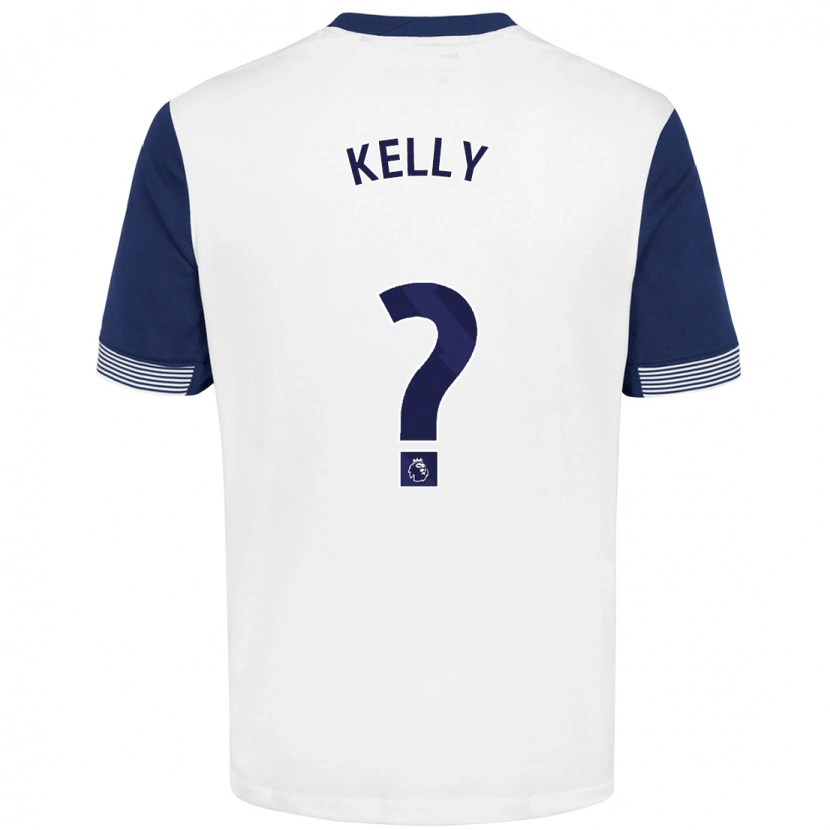 Danxen Niño Camiseta Kyle Kelly #0 Blanco Azul 1ª Equipación 2024/25 La Camisa México