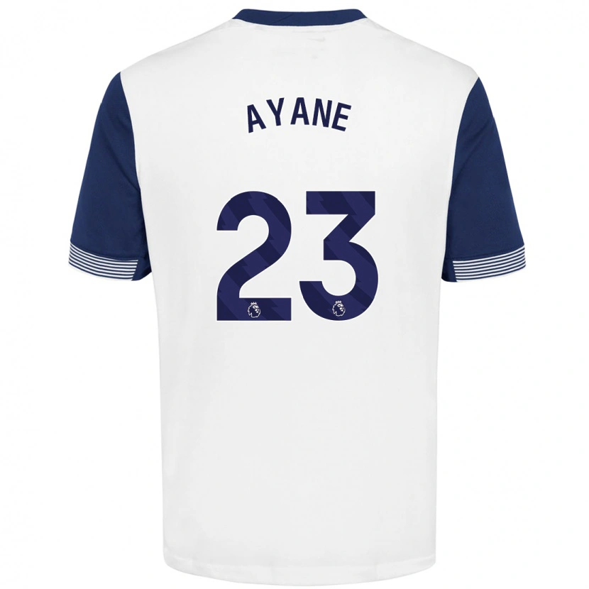 Danxen Niño Camiseta Rosella Ayane #23 Blanco Azul 1ª Equipación 2024/25 La Camisa México