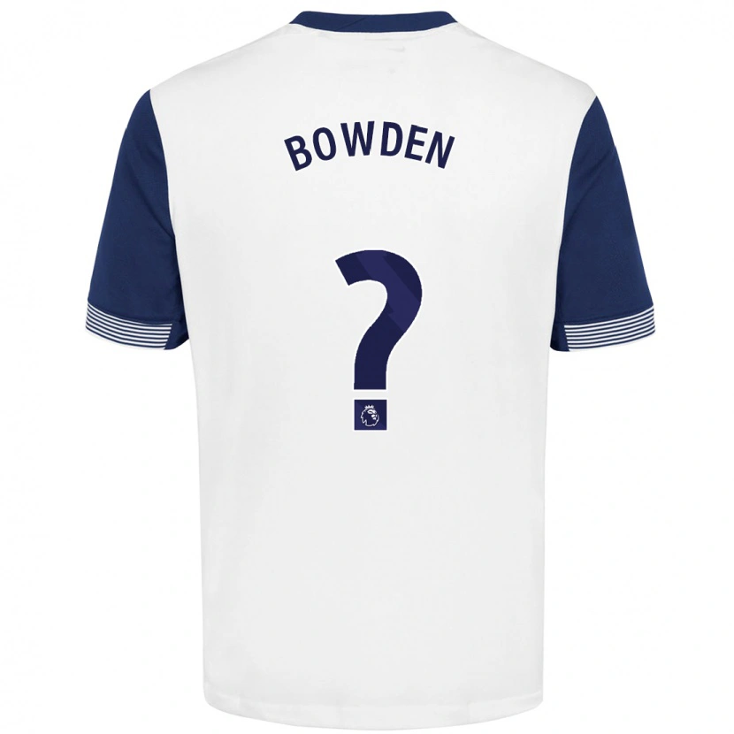 Danxen Niño Camiseta Jamie Bowden #0 Blanco Azul 1ª Equipación 2024/25 La Camisa México