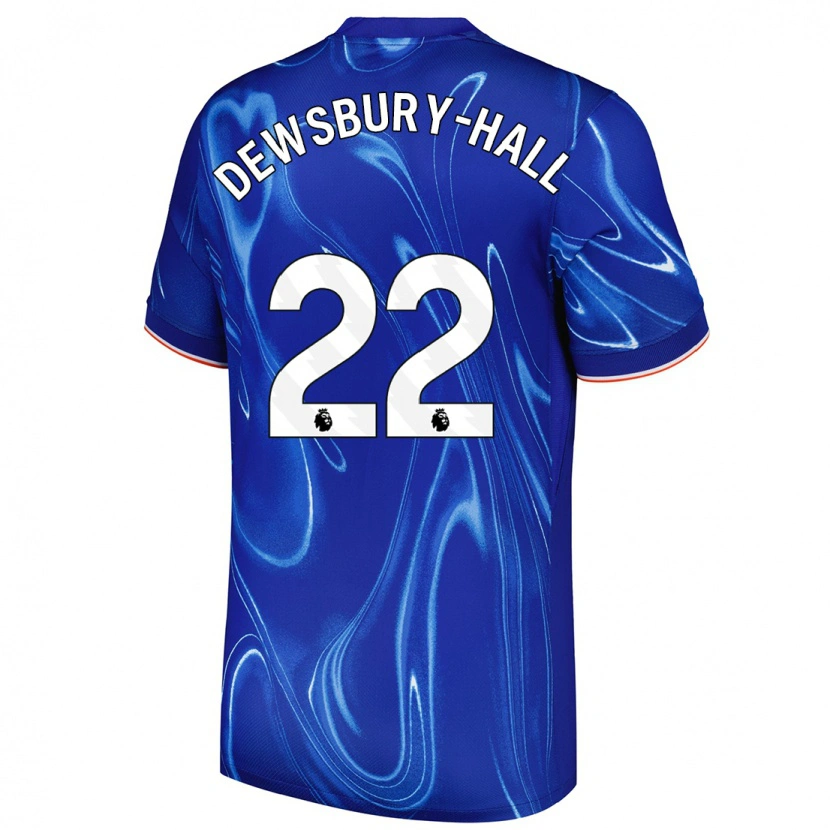 Danxen Niño Camiseta Kiernan Dewsbury-Hall #22 Azul Blanco 1ª Equipación 2024/25 La Camisa México