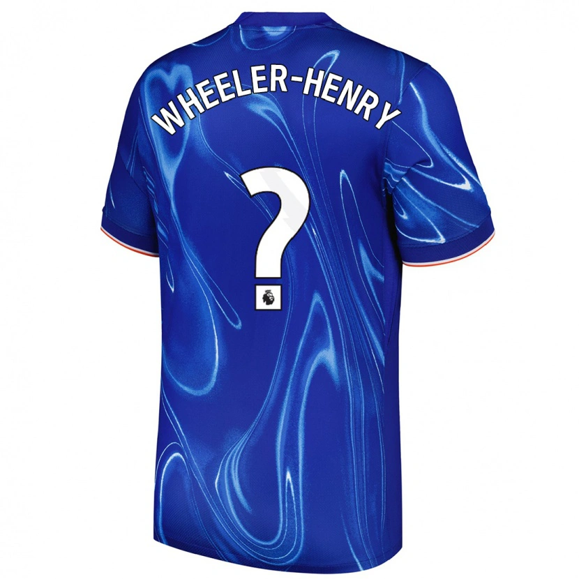 Danxen Niño Camiseta Joseph Wheeler-Henry #0 Azul Blanco 1ª Equipación 2024/25 La Camisa México