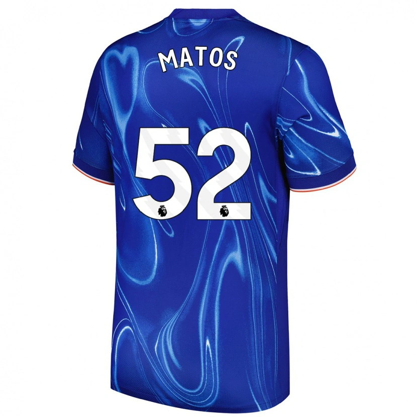Danxen Niño Camiseta Alex Matos #52 Azul Blanco 1ª Equipación 2024/25 La Camisa México