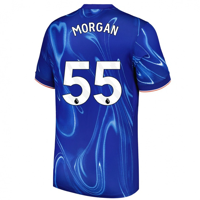 Danxen Niño Camiseta Jimmy-Jay Morgan #55 Azul Blanco 1ª Equipación 2024/25 La Camisa México