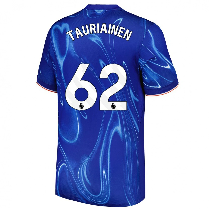 Danxen Niño Camiseta Jimi Tauriainen #62 Azul Blanco 1ª Equipación 2024/25 La Camisa México