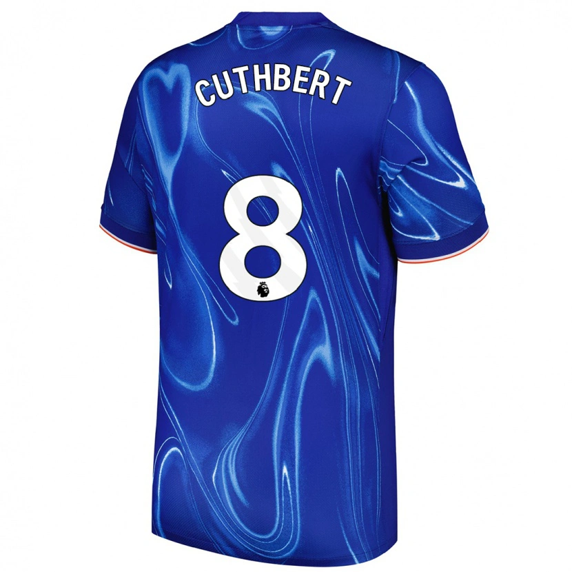 Danxen Niño Camiseta Erin Cuthbert #8 Azul Blanco 1ª Equipación 2024/25 La Camisa México