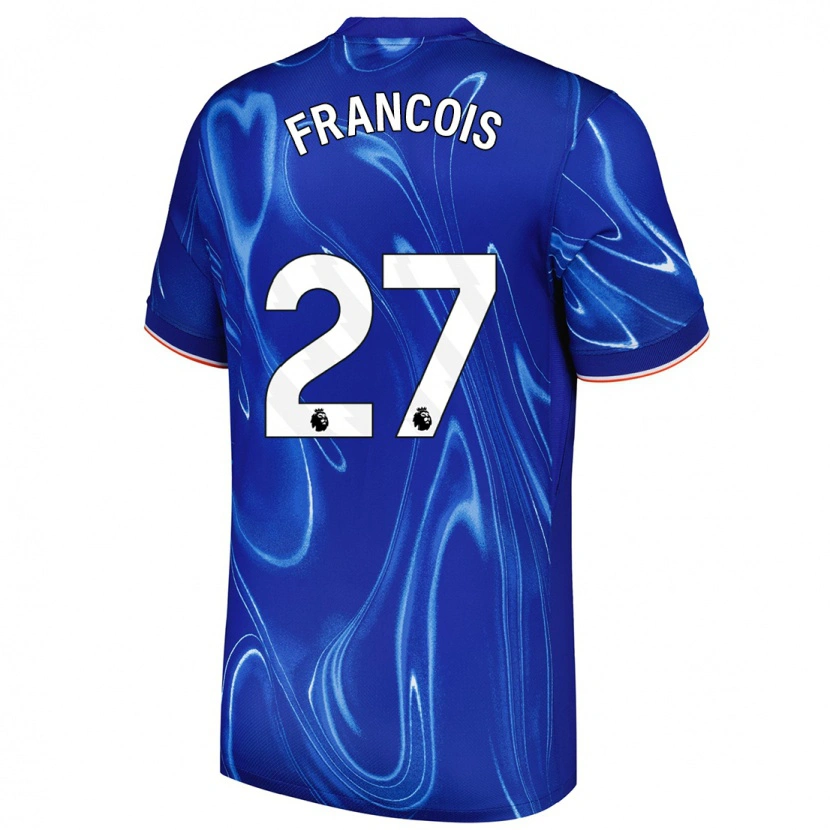 Danxen Niño Camiseta Oriane Jean-François #27 Azul Blanco 1ª Equipación 2024/25 La Camisa México