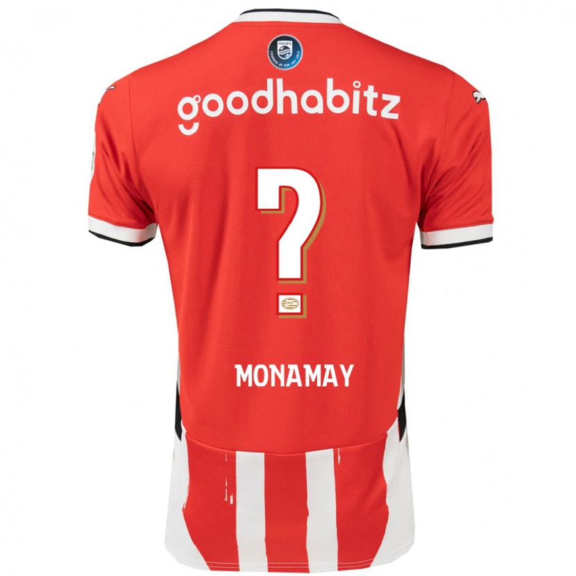 Danxen Niño Camiseta Madi Monamay #0 Rojo Blanco 1ª Equipación 2024/25 La Camisa México