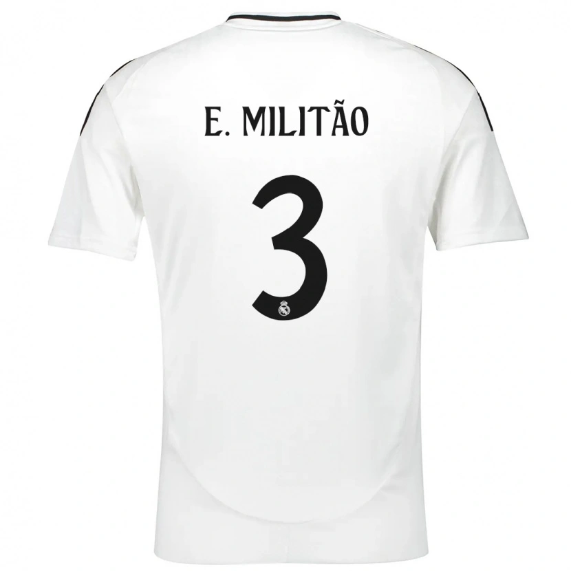 Danxen Niño Camiseta Éder Militão #3 Blanco 1ª Equipación 2024/25 La Camisa México