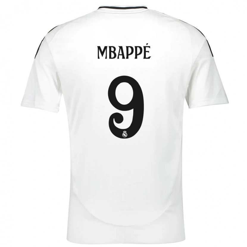 Danxen Niño Camiseta Kylian Mbappé #9 Blanco 1ª Equipación 2024/25 La Camisa México