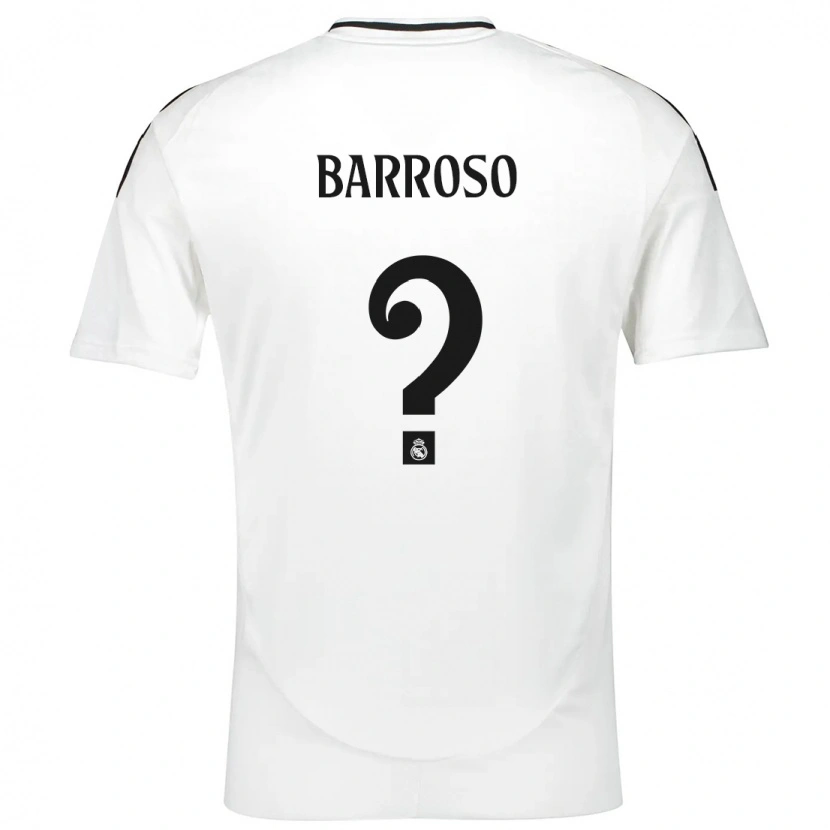 Danxen Niño Camiseta Jaime Barroso #0 Blanco 1ª Equipación 2024/25 La Camisa México