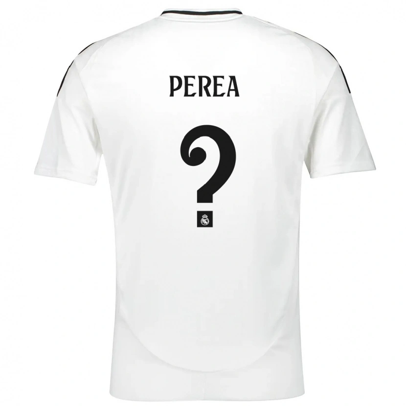 Danxen Niño Camiseta Cristian Perea #0 Blanco 1ª Equipación 2024/25 La Camisa México