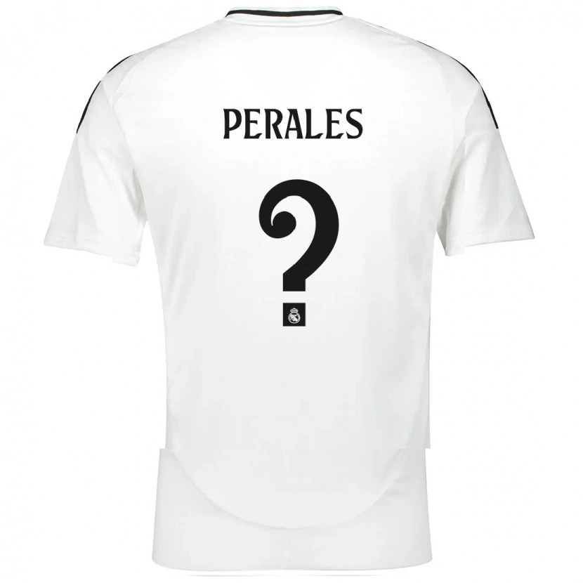 Danxen Niño Camiseta Miguel Perales #0 Blanco 1ª Equipación 2024/25 La Camisa México