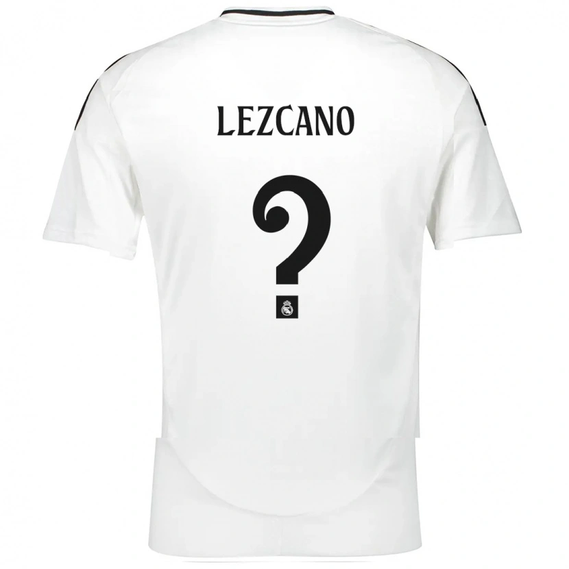 Danxen Niño Camiseta Álvaro Lezcano #0 Blanco 1ª Equipación 2024/25 La Camisa México