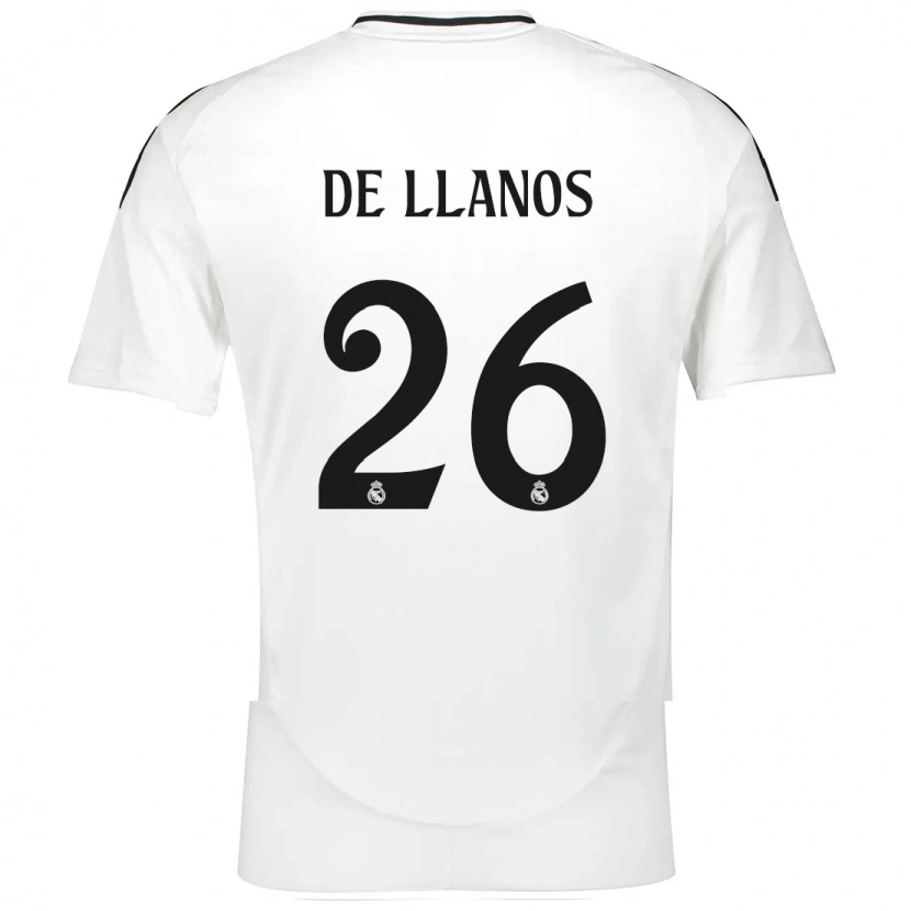Danxen Niño Camiseta Hugo De Llanos #26 Blanco 1ª Equipación 2024/25 La Camisa México