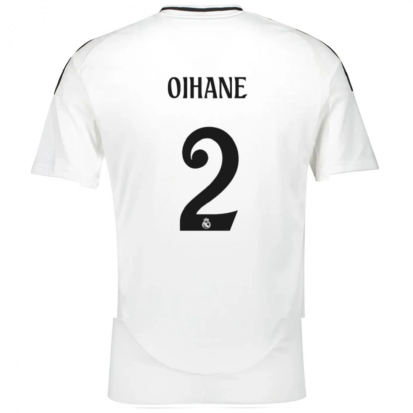 Danxen Niño Camiseta Oihane Hernández #2 Blanco 1ª Equipación 2024/25 La Camisa México