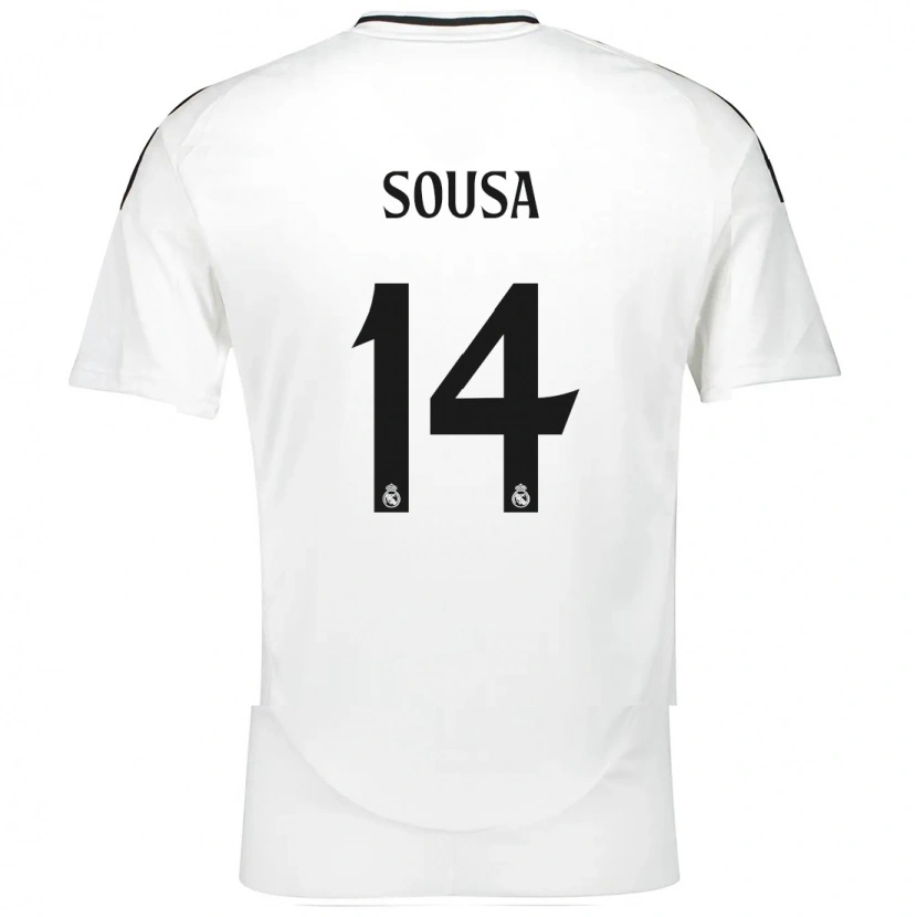 Danxen Niño Camiseta Kathellen Sousa #14 Blanco 1ª Equipación 2024/25 La Camisa México