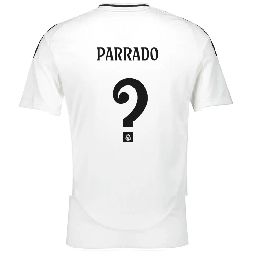 Danxen Niño Camiseta Diego Parrado #0 Blanco 1ª Equipación 2024/25 La Camisa México