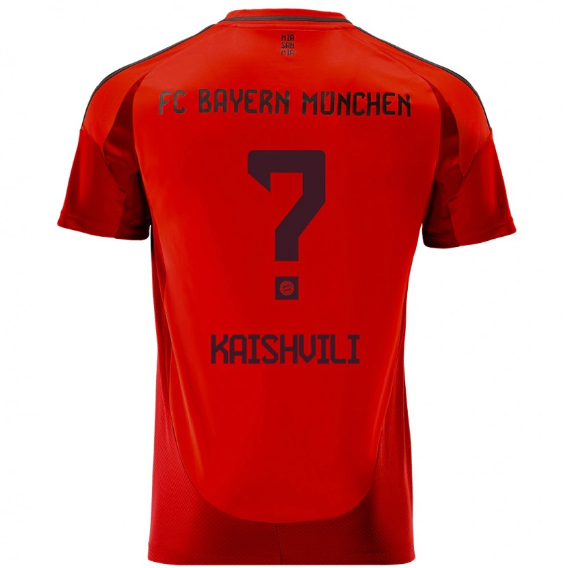 Danxen Niño Camiseta Jamal Kaishvili #0 Rojo 1ª Equipación 2024/25 La Camisa México
