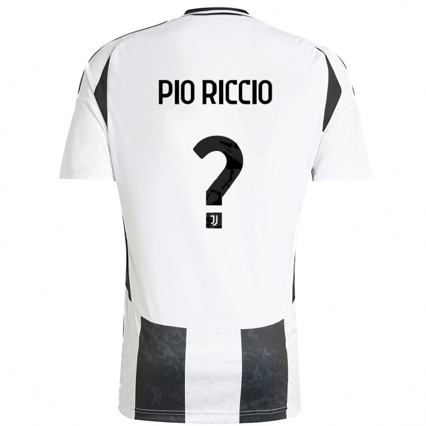 Danxen Niño Camiseta Alessandro Pio Riccio #0 Blanco Negro 1ª Equipación 2024/25 La Camisa México