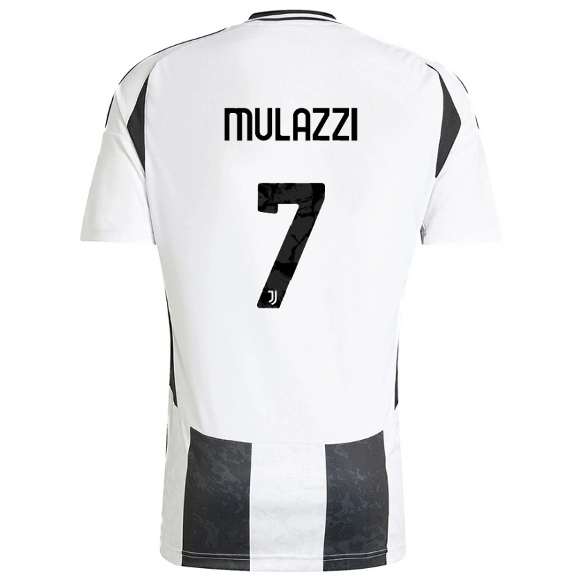 Danxen Niño Camiseta Gabriele Mulazzi #7 Blanco Negro 1ª Equipación 2024/25 La Camisa México