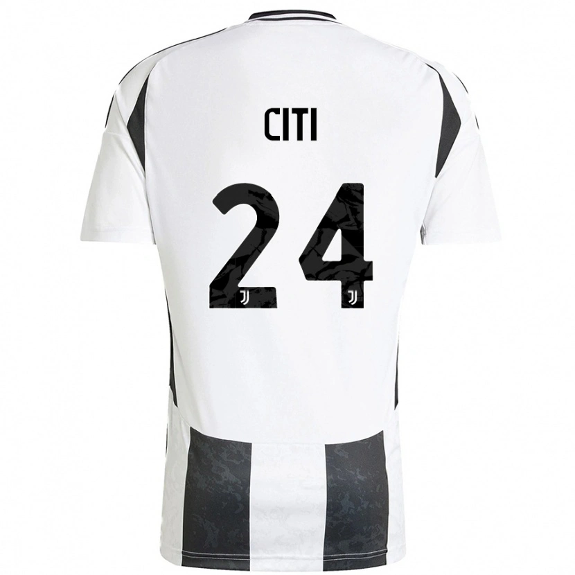 Danxen Niño Camiseta Alessandro Citi #24 Blanco Negro 1ª Equipación 2024/25 La Camisa México
