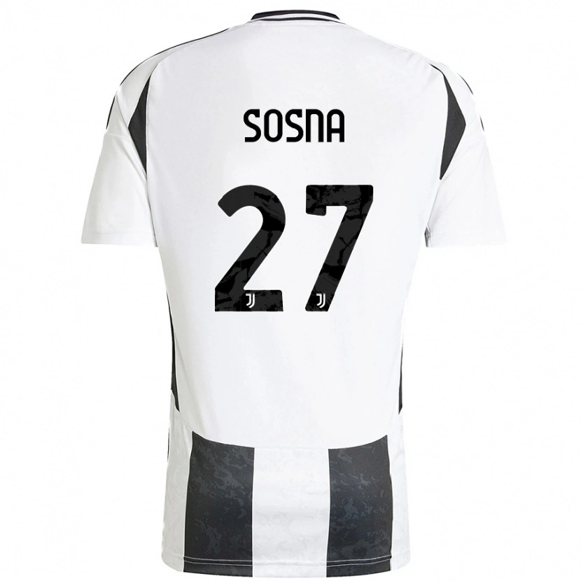 Danxen Niño Camiseta Adam Sosna #27 Blanco Negro 1ª Equipación 2024/25 La Camisa México