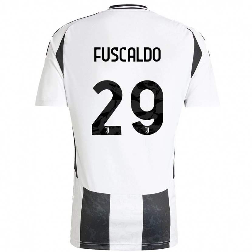 Danxen Niño Camiseta Matteo Fuscaldo #29 Blanco Negro 1ª Equipación 2024/25 La Camisa México