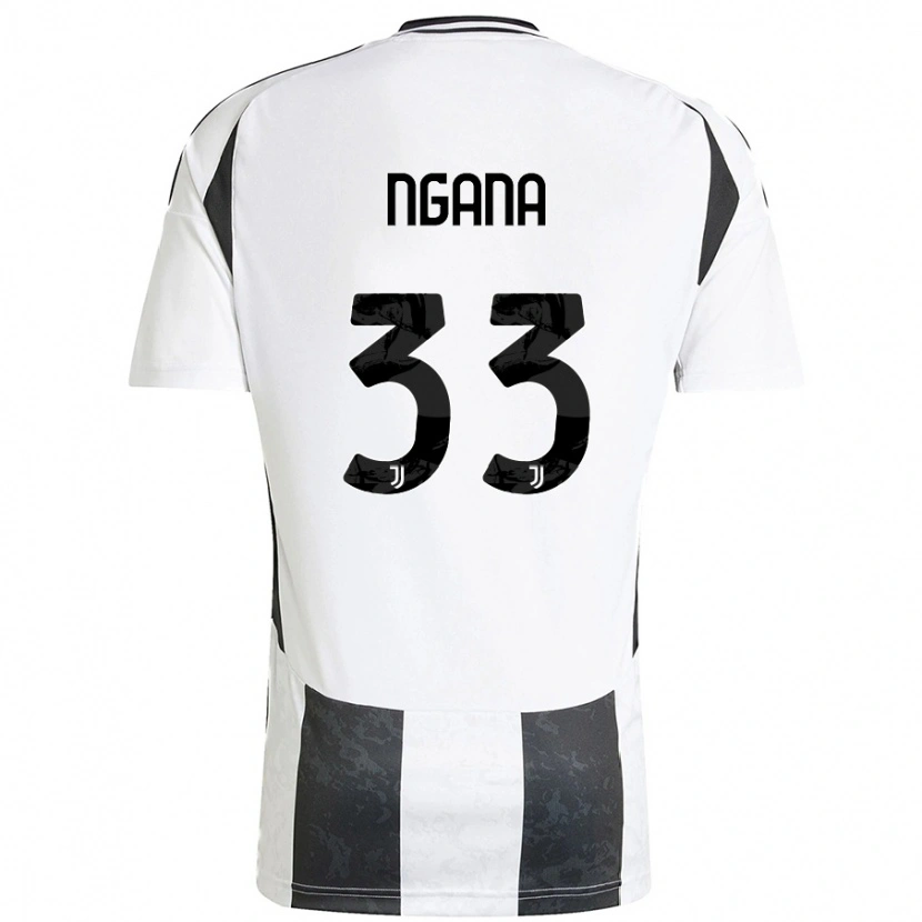 Danxen Niño Camiseta Valdes Ngana #33 Blanco Negro 1ª Equipación 2024/25 La Camisa México