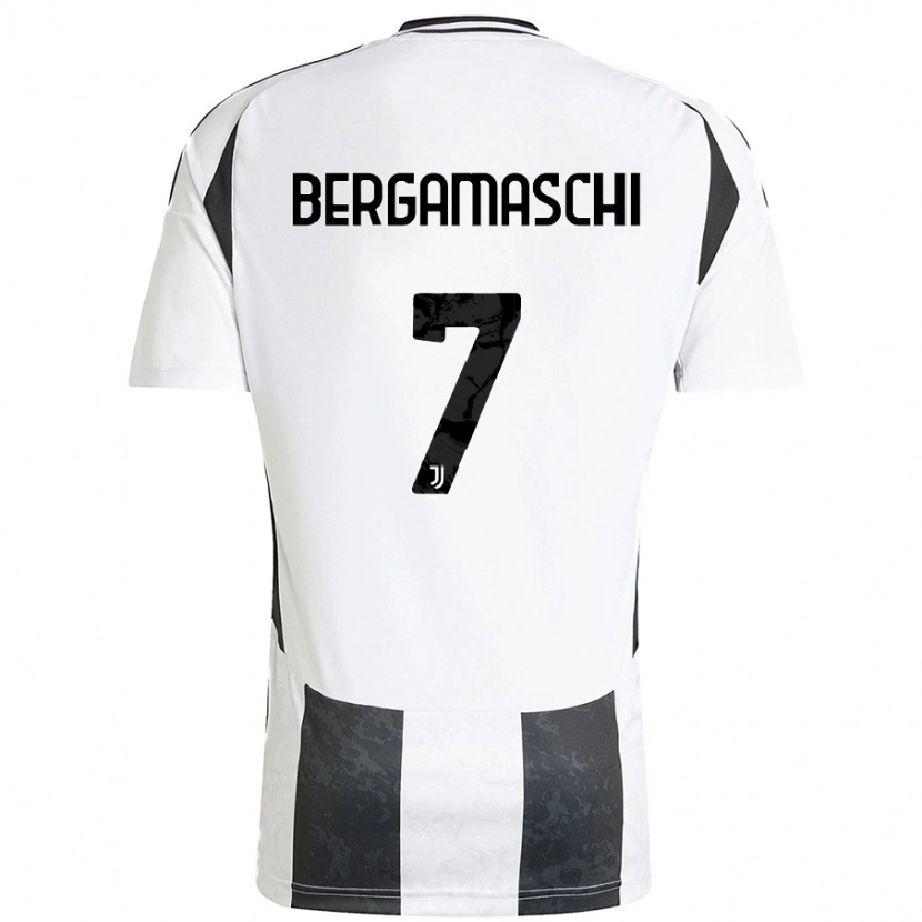 Danxen Niño Camiseta Valentina Bergamaschi #7 Blanco Negro 1ª Equipación 2024/25 La Camisa México