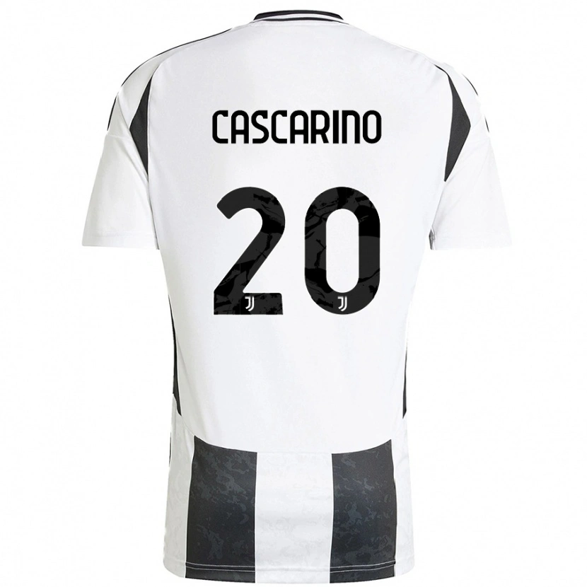 Danxen Niño Camiseta Estelle Cascarino #20 Blanco Negro 1ª Equipación 2024/25 La Camisa México