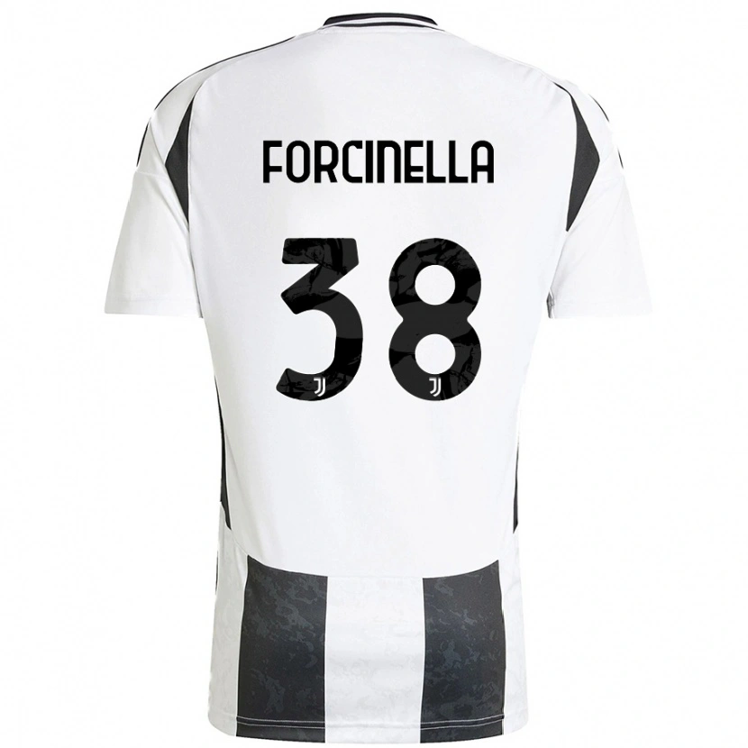 Danxen Niño Camiseta Camilla Forcinella #38 Blanco Negro 1ª Equipación 2024/25 La Camisa México