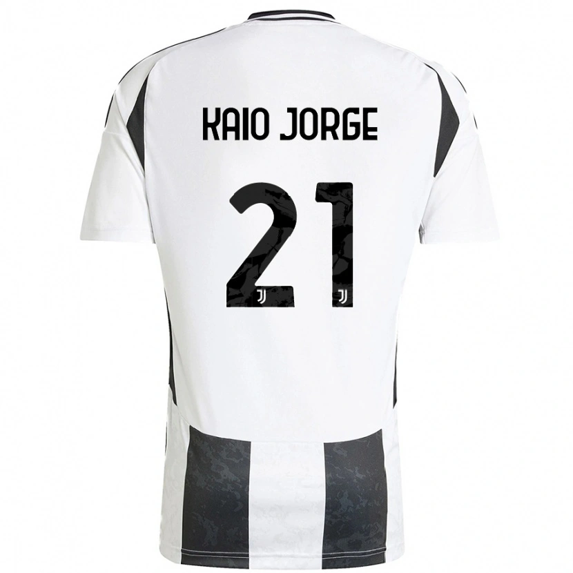 Danxen Niño Camiseta Kaio Jorge #21 Blanco Negro 1ª Equipación 2024/25 La Camisa México