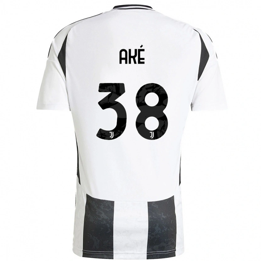 Danxen Niño Camiseta Marley Ake #38 Blanco Negro 1ª Equipación 2024/25 La Camisa México