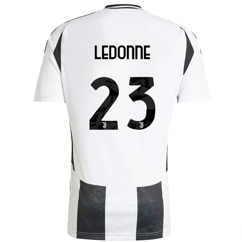 Danxen Niño Camiseta Nicolo Ledonne #23 Blanco Negro 1ª Equipación 2024/25 La Camisa México