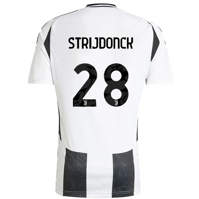 Danxen Niño Camiseta Bayron Strijdonck #28 Blanco Negro 1ª Equipación 2024/25 La Camisa México